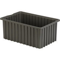 Contenants Divider Box, Poly&eacute;thyl&egrave;ne, 16,5" la x 10,9" p x 7" h, Gris Distribution Industrielle GC