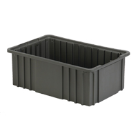 Contenant Divider Box, Poly&eacute;thyl&egrave;ne, 15,5" la x 9,9" p x 6" h, Gris Distribution Industrielle GC