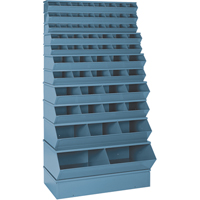 Sectional Bin Units, 100 lbs. Cap., 37" W x 8" D x 4-1/2" H, Blue Distribution Industrielle GC