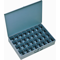 Boîtes &agrave; fond courb&eacute;, Acier, 32 compartiments, 18" la x 12" p, 3" h, Gris Distribution Industrielle GC