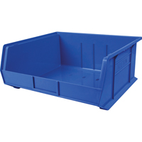 Bac en plastique, 16-1/2" la, 11" h x 18" p, Bleu Distribution Industrielle GC