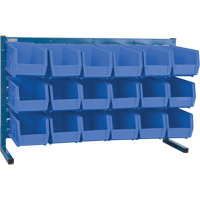 Louvered Rack with Bins, 18 Bins, 8-1/4" W x 36" D x 22" H Distribution Industrielle GC