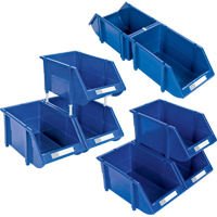 Bac empilable & &agrave; suspendre, 7-7/8" la, 7" h x 17-11/16" p, Bleu Distribution Industrielle GC