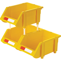 Bac empilable & &agrave; suspendre, 4-13/16" la, 3-3/16" h x 7-1/8" p, Jaune Distribution Industrielle GC
