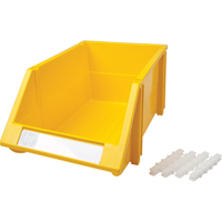 Stack & Hang Bin, 8-3/16" W x 6-3/16" H x 14" D, Yellow Distribution Industrielle GC
