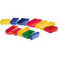 Shelf Bins, 11-1/8" W x 4" H x 11-5/8" D, Yellow, 30 lbs. Capacity Distribution Industrielle GC