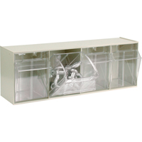 Tip-Out Bins Modular Storage System, 23-5/8" W x 6-5/8" D x 8-1/8" H, 4 Drawers Distribution Industrielle GC