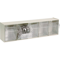 Tip-Out Bins Modular Storage System, 23-5/8" W x 5-1/4" D x 6-1/2" H, 5 Drawers Distribution Industrielle GC