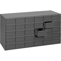 Casiers &agrave; tiroirs industriels, 30 tiroirs, 33-3/4" la x 11-5/8" p x 17-3/4" h, Gris Distribution Industrielle GC