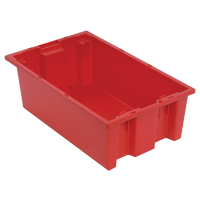 Stack & Nest Totes, 6" x 18" x 11", Red Distribution Industrielle GC