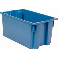 Contenants Stack & Nest, 9" x 18" x 11", Bleu Distribution Industrielle GC