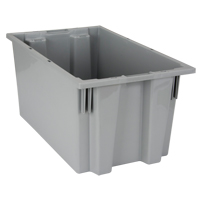 Contenants Stack & Nest, 9" x 18" x 11", Gris Distribution Industrielle GC