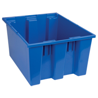 Contenants Stack & Nest, 10" x 19,5" x 15,5", Bleu Distribution Industrielle GC