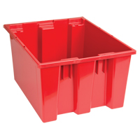 Contenants Stack & Nest, 10" x 19,5" x 15,5", Rouge Distribution Industrielle GC