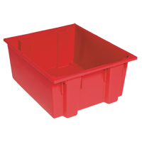 Stack & Nest Totes, 8" x 19.5" x 13.5", Red Distribution Industrielle GC