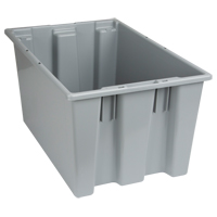 Stack & Nest Totes, 12" x 23.5" x 15.5", Grey Distribution Industrielle GC
