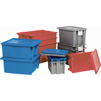 Contenants Stack & Nest, 15" x 29,5" x 19,5", Bleu Distribution Industrielle GC