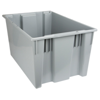 Contenants Stack & Nest, 15" x 29,5" x 19,5", Gris Distribution Industrielle GC