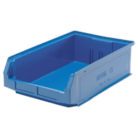 Contenants g&eacute;ants empilables, 12,375" la x 19,75" p x 5,875" h, Bleu Distribution Industrielle GC