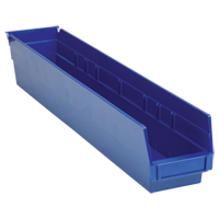 Shelf Bins, 4-1/8" W x 4" H x 23-5/8" D, Blue, 50 lbs. Capacity Distribution Industrielle GC