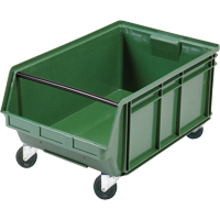 Bac g&eacute;ant empilable et mobile, 11-7/8" ha x 18-3/8" la x 29" p, Capacit&eacute; de 150 lb, Vert Distribution Industrielle GC