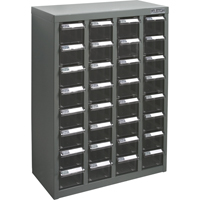 Casiers pour pi&egrave;ces KPC-500, Acier galvanis&eacute;, 32 tiroirs, 18-1/10" x 8-7/10" x 25-3/5", Gris Distribution Industrielle GC