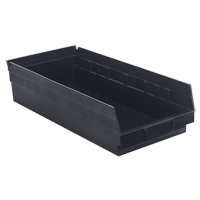 Bac pour &eacute;tag&egrave;re &eacute;conomique, 8-3/8" la, 4" h x 17-7/8" p, Noir Distribution Industrielle GC