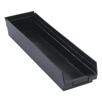 Bac pour &eacute;tag&egrave;re &eacute;conomique, 6-5/8" la, 4" h x 23-5/8" p, Noir Distribution Industrielle GC