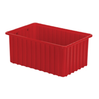 Divider Box&reg; Containers, Polyethylene, 16.5" W x 10.9" D x 7" H, Red Distribution Industrielle GC