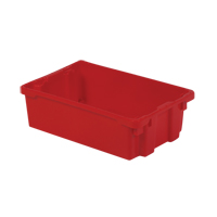 Contenants Stack-N-Nest Polylewton, 6,2" x 20,1" x 13", Rouge Distribution Industrielle GC