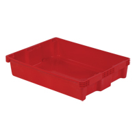 Contenants Stack-N-Nest Polylewton, 6,1" x 29,6" x 22,4", Rouge Distribution Industrielle GC