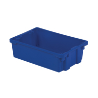 Contenants Stack-N-Nest Polylewton, 6,2" x 20,1" x 13", Bleu Distribution Industrielle GC