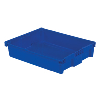 Contenants Stack-N-Nest Polylewton, 6,1" x 29,6" x 22,4", Bleu Distribution Industrielle GC