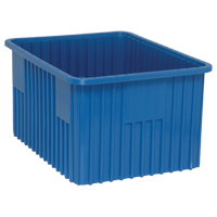 Divider Box&reg; Containers, Plastic, 22.5" W x 17.5" D x 12" H, Blue Distribution Industrielle GC