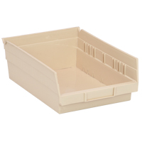Economy Shelf Bin, 8-3/8" W x 4" H x 11-5/8" D, Ivory Distribution Industrielle GC