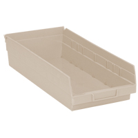 Bac pour &eacute;tag&egrave;re &eacute;conomique, 8-3/8" la, 4" h x 17-7/8" p, Ivoire Distribution Industrielle GC