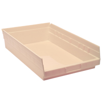Economy Shelf Bin, 11-1/8" W x 4" H x 17-7/8" D, Ivory Distribution Industrielle GC