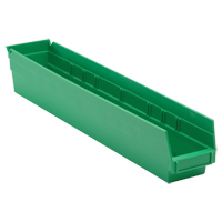 Economy Shelf Bin, 4-1/8" W x 4" H x 23-5/8" D, Green Distribution Industrielle GC