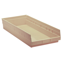 Bac pour &eacute;tag&egrave;re &eacute;conomique, 11-1/8" la x 4" H x 23-5/8" p, Ivoire, Capacit&eacute; 60 lb Distribution Industrielle GC