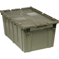 Boîte de transfert avec couvercle, 12,5" x  x , Gris Distribution Industrielle GC