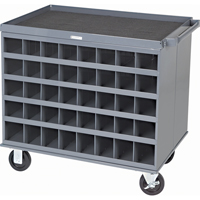 Heavy-Duty 2-Sided Mobile Carts/Work Stations, 1000 lbs. Capacity, 34" x W, 32" x H, 24" D, All-Welded Distribution Industrielle GC