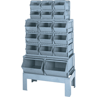 Pre-Engineered Bin Combination, 1000 lbs. Cap., 33-1/2" W x 19 1/2" D x 54-1/4" H, Blue Distribution Industrielle GC