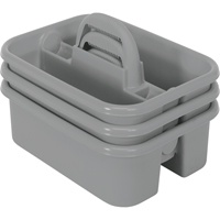 BOITE RANGEMENT,OUTILS,18 1/4X13 3/4X8 3/4,GRIS, 8-3/4" x 13-3/8" x 13-3/8", Gris Distribution Industrielle GC