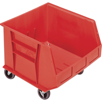 Bac mobile, 14" ha x 16-1/2" la x 18" p, Capacit&eacute; de 75 lb, Rouge Distribution Industrielle GC