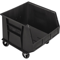 Bac mobile, 14" ha x 16-1/2" la x 18" p, Capacit&eacute; de 75 lb, Noir Distribution Industrielle GC