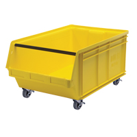 Bac mobile MAGNUM, 14-7/8" ha x 18-3/8" la x 29" p, Capacit&eacute; de 150 lb, Jaune Distribution Industrielle GC