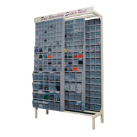 Free-Standing Tip-Out Bins Slider System, 48" W x 18" D x 77" H, 112 Drawers Distribution Industrielle GC