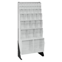 Tip-Out Bins Stand, 23-5/8" W x 8" D x 52" H, 38 Drawers Distribution Industrielle GC