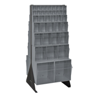 Tip-Out Bins Stand, 23-5/8" W x 16" D x 52" H, 76 Drawers Distribution Industrielle GC