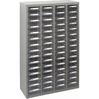 KPC-700 Parts Cabinet, Galvanized Steel, 60 Drawers, 23-1/10" x 8-7/10" x 36-9/10", Grey Distribution Industrielle GC